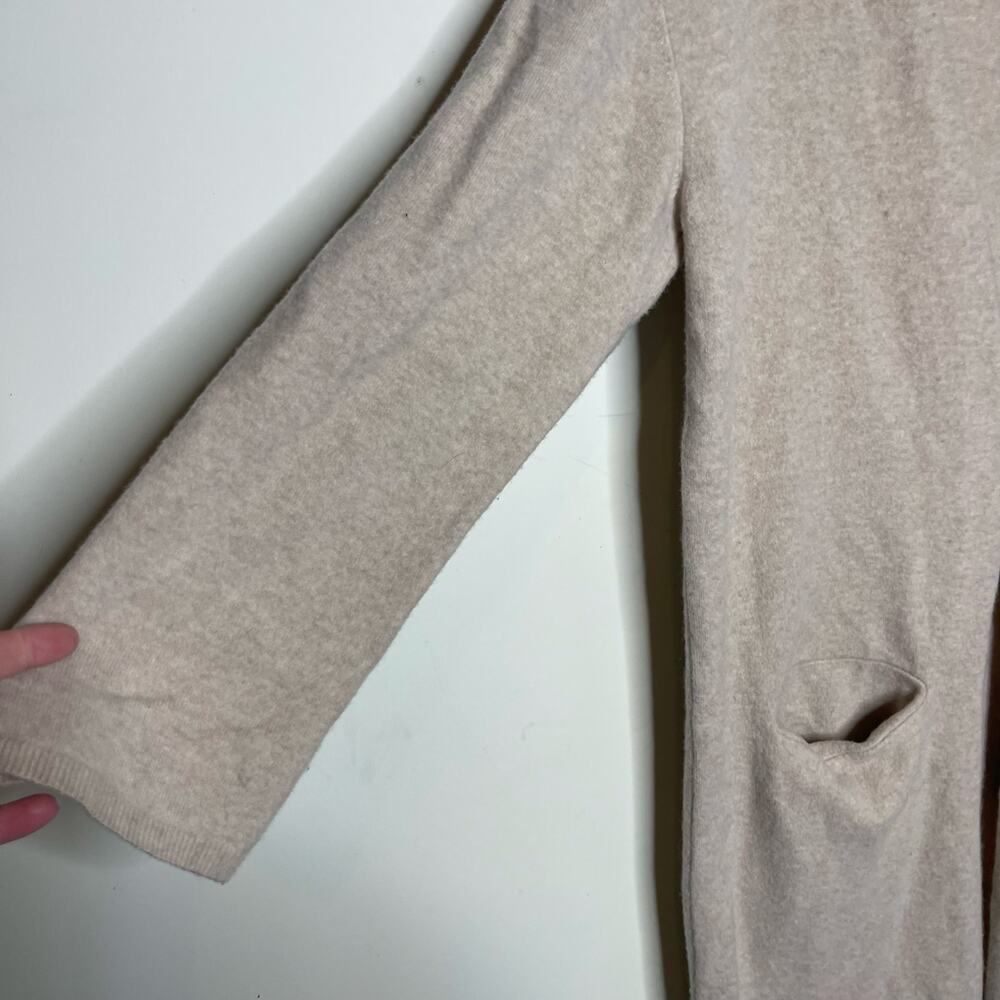 Anine Bing Jasni V-neck cardigan ivory cream long wool One Size - Picture 6 of 9